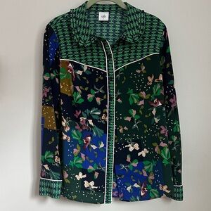 CAbi Multicolor Floral Blouse